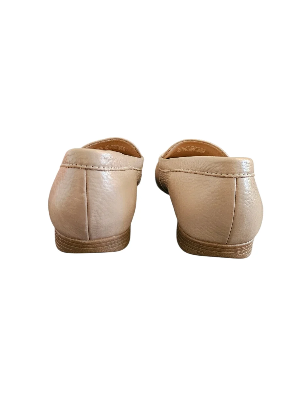 Dansko Lorri Beige Leather Loafers Size 38/7.5 NEW